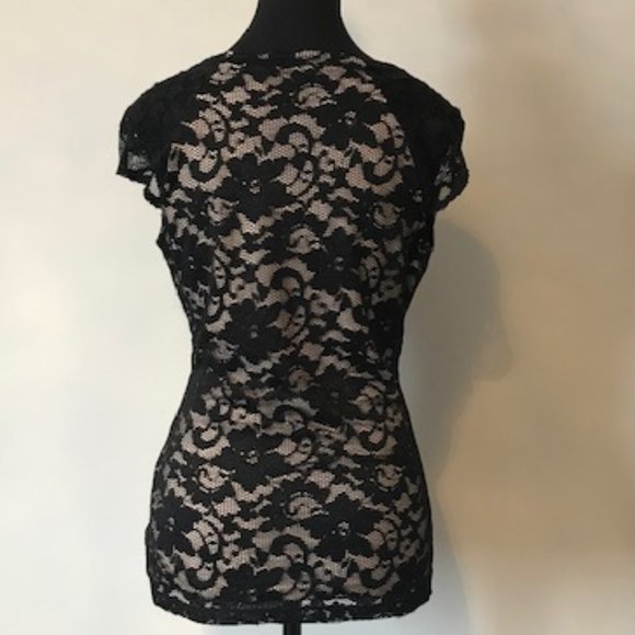 Debbie Shuchat Black Lace Top - Picture 2 of 7